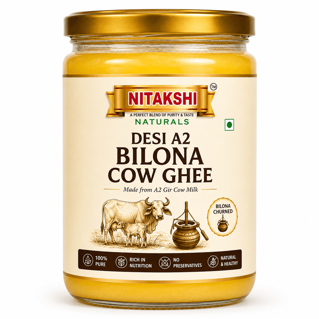 Desi A2 Bilona Cow Ghee