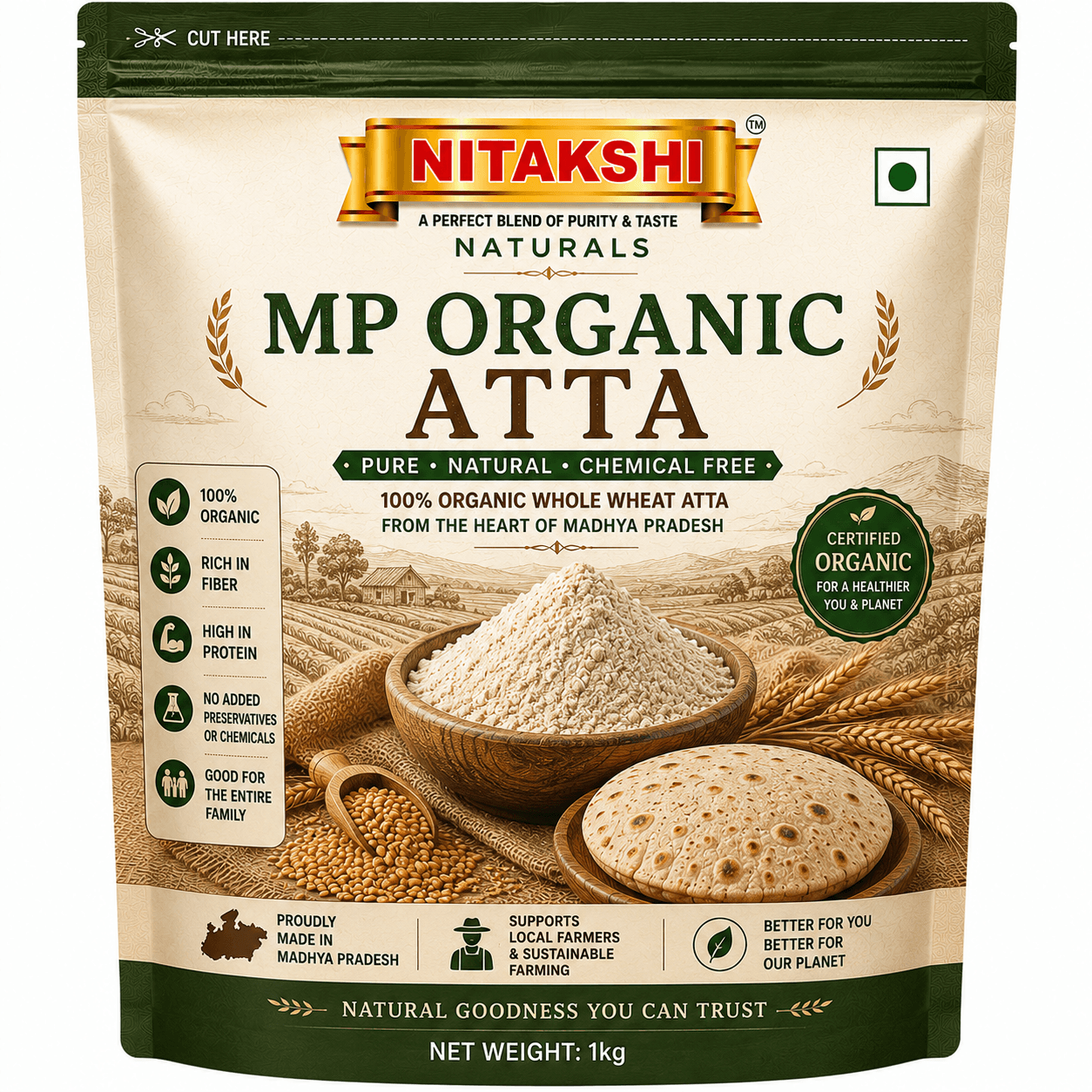 MP Organic Atta